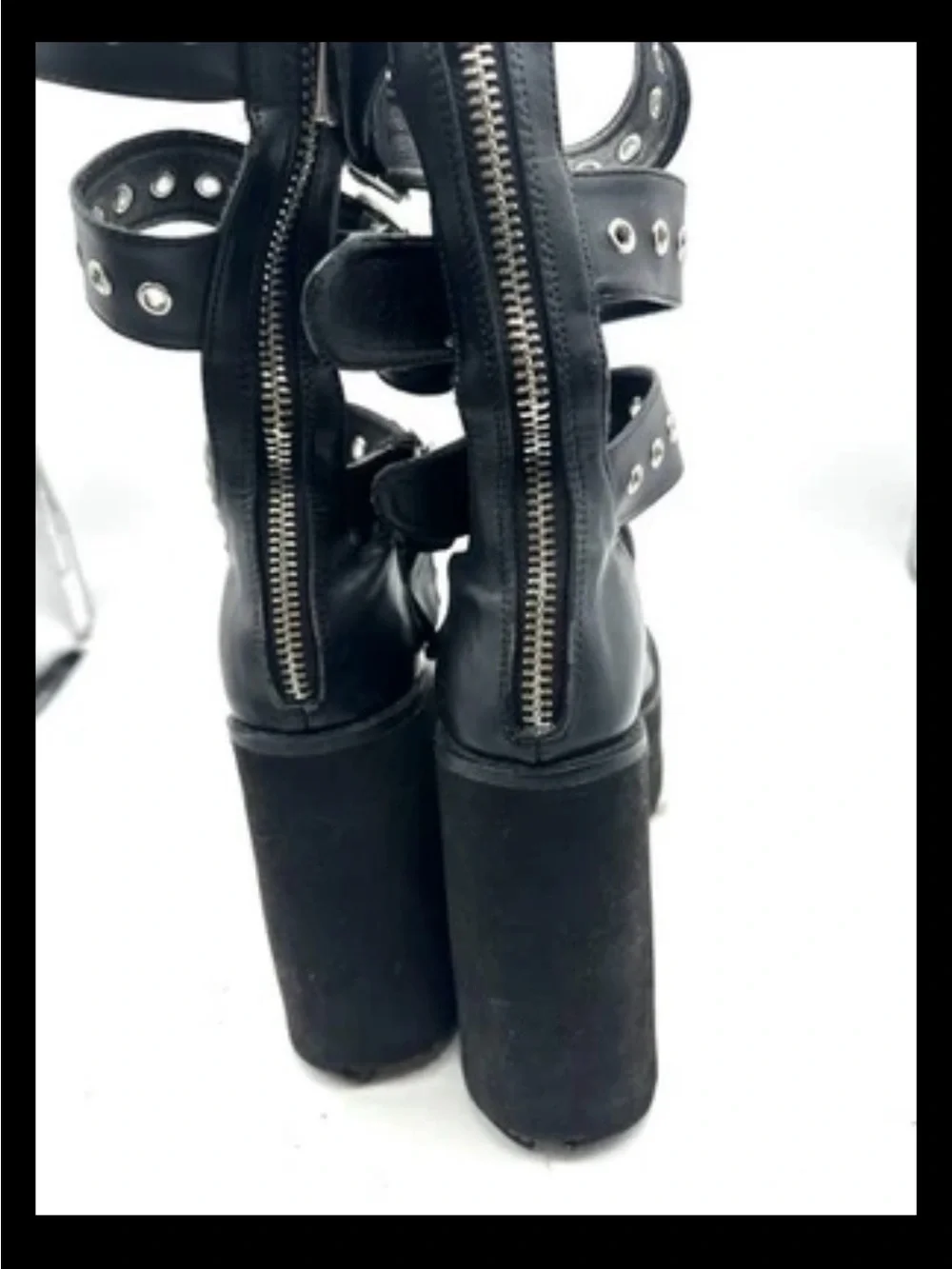 Dolls Kill The Grave Girls Strappy Platform Mary Jane Size 8 Chunky Goth